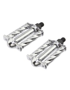Mini Square Twisted Pedals 1/2 Chrome.